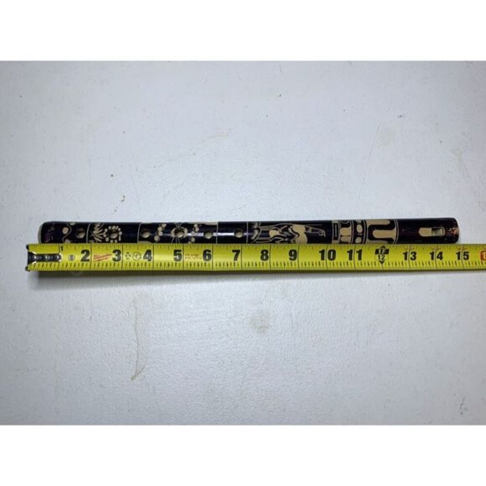 Vintage walata Grande LTDA Carved‎ Wood Flute Bolivia - Picture 7 of 8